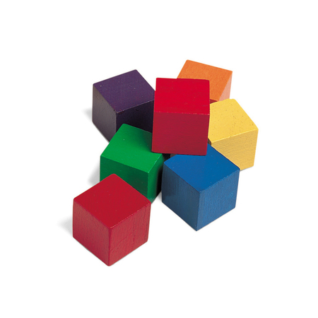LEARNING RESOURCES 1" Wooden Color Cube, 102 pcs 0136
